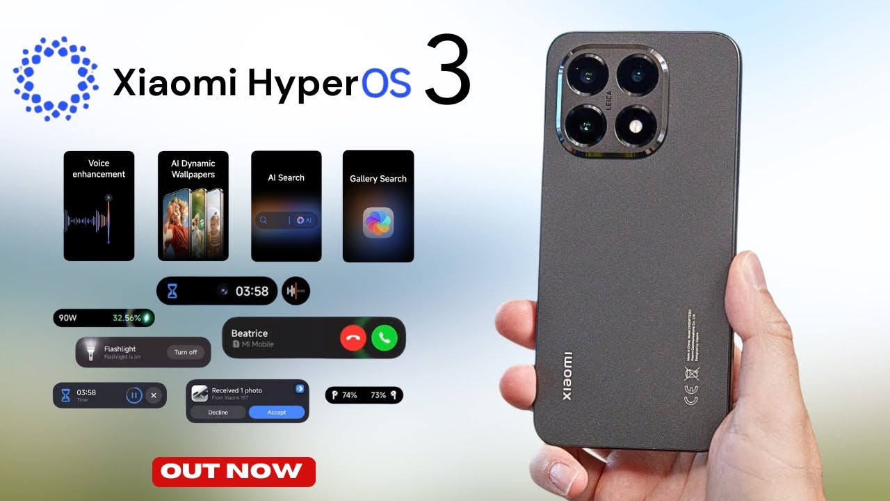 Официальное обновление Android 16 для Xiaomi 15T Hyper OS 3 - ВЫШЛО!!!