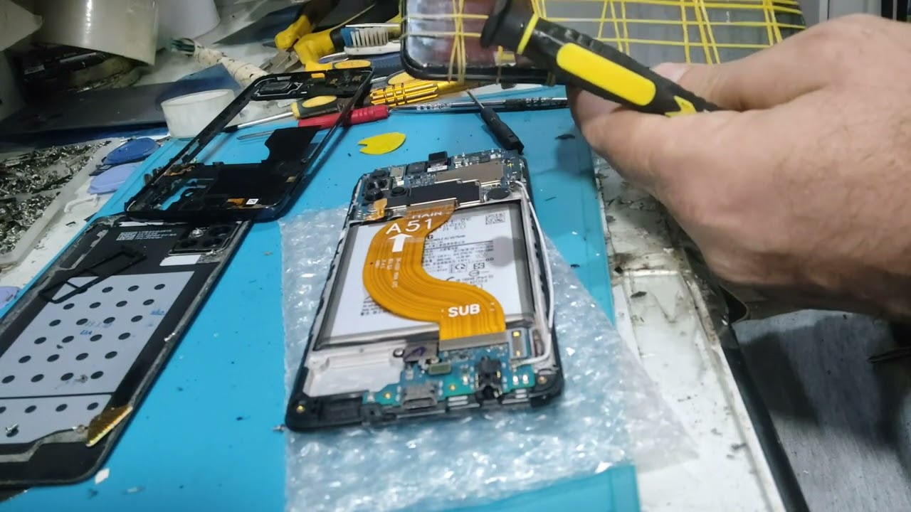 Como Trocar a tela do A51 Samsung com Aro passo a passo.