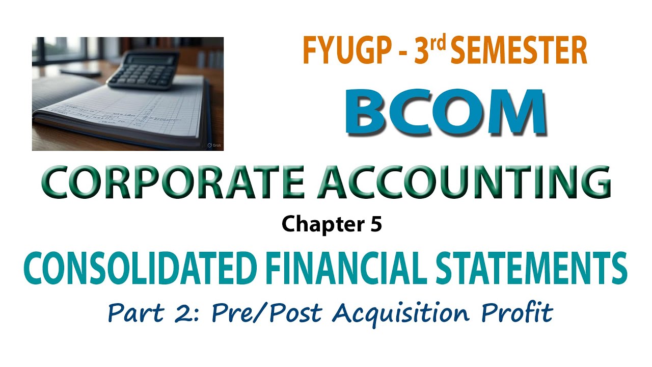 FYUGP 3RD SEM BCOM CORPORATE ACCOUNTING CH 5 #2