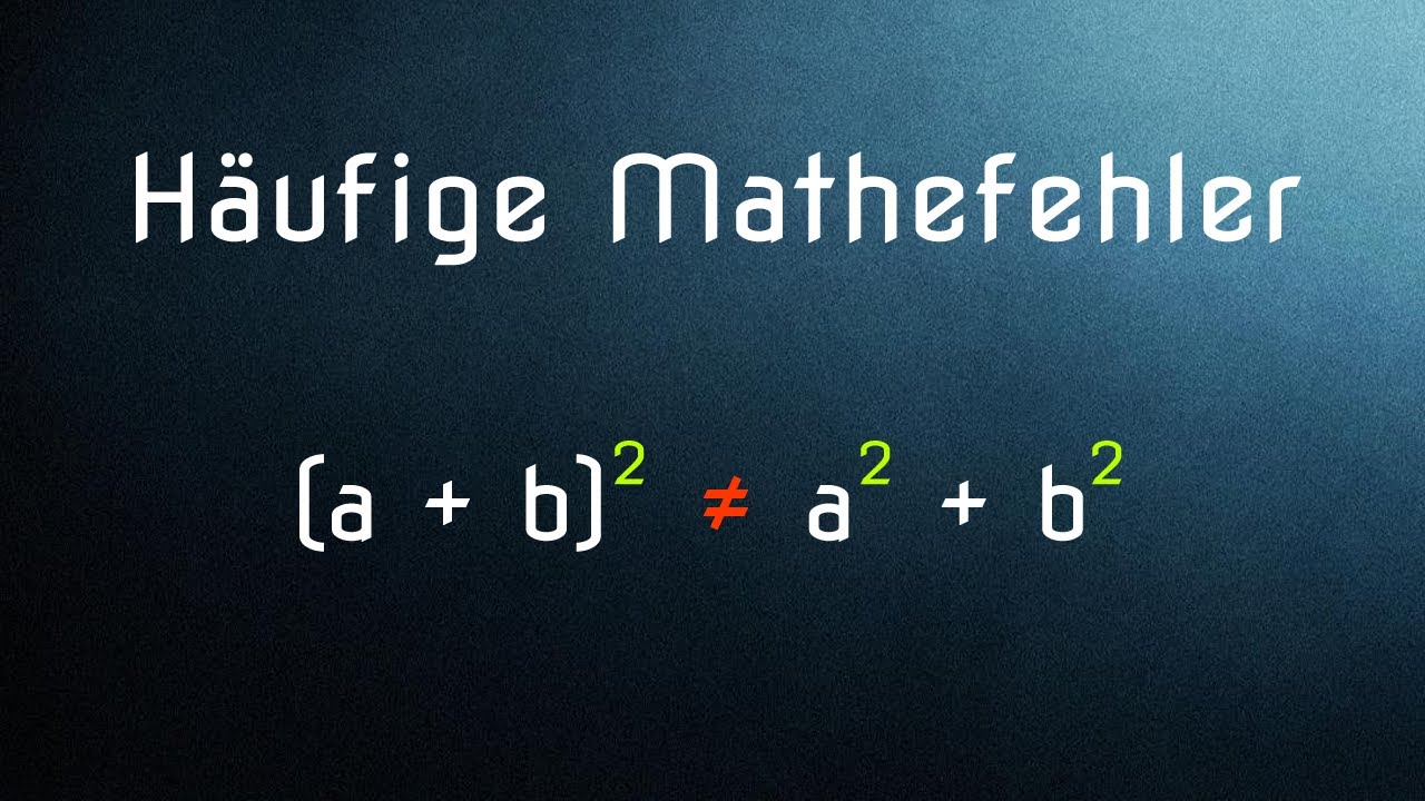 Die 10 häufigsten Mathefehler - und wie ihr sie vermeidet