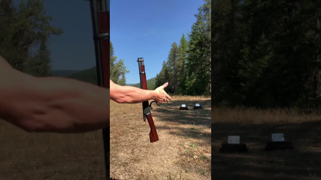😀✅😳 Chiappa Mares 🦵🔫 модель 1892 года, 44-калибровый магазин, стиль Terminator, переворот на 360 ...