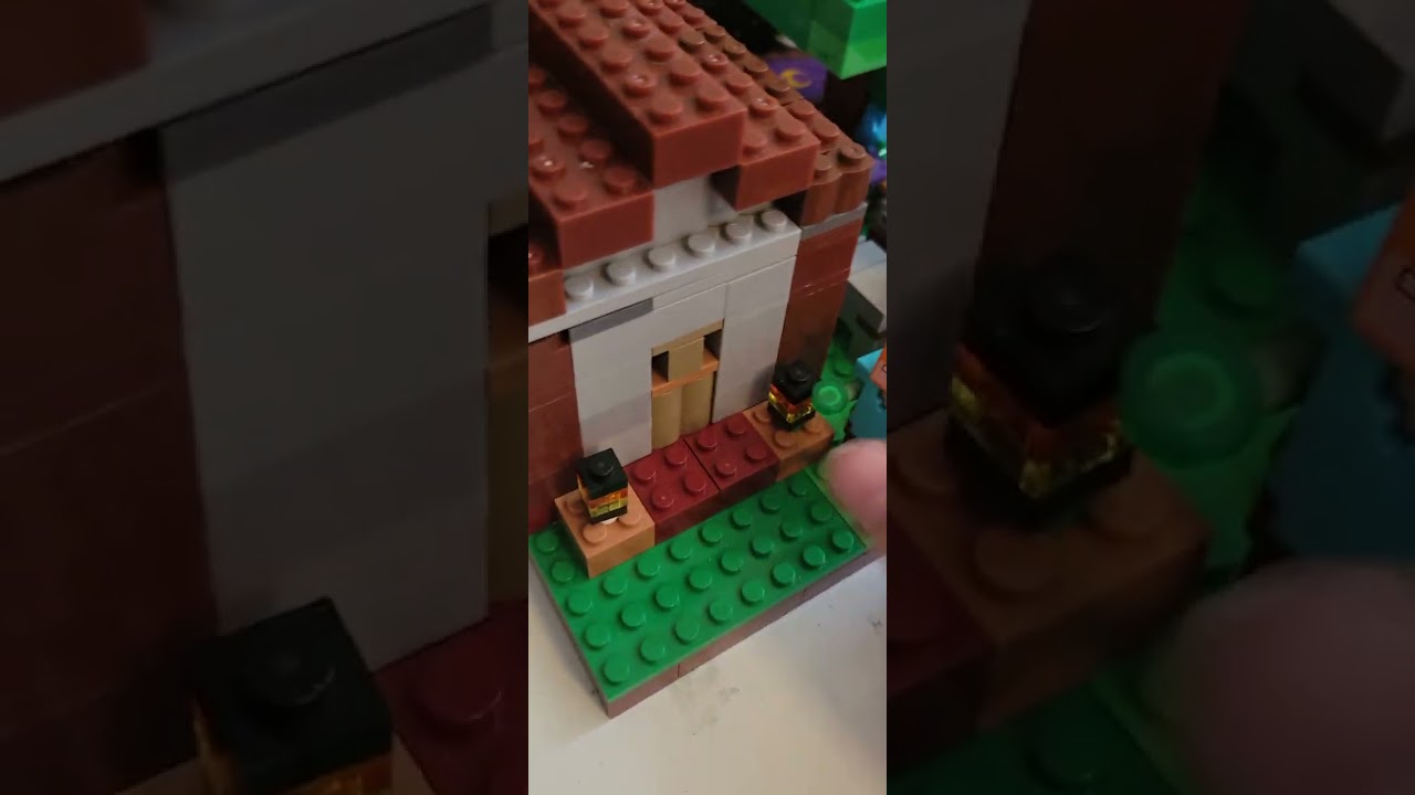 Lego minecraft base and ruined portal moc#lego#mincraft#base#ruinedportal#moc