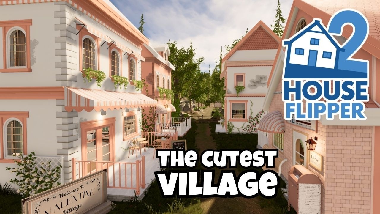 House Flipper 2: Деревня ко Дню святого Валентина 🤍 Чрезвычайно детальная постройка!