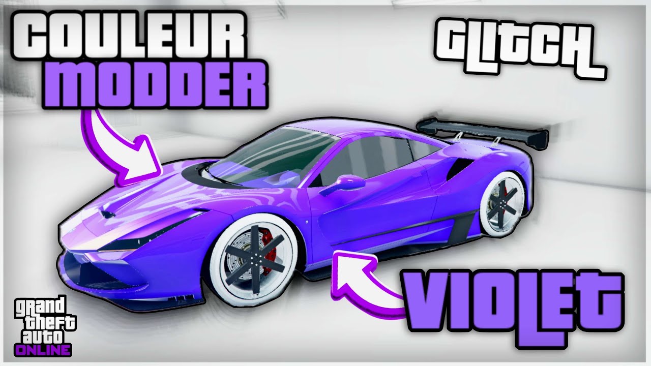 *SOLO* GLITCH COULEUR MODDER CREW VIOLET SUR SES VEHICULES SUR GTA ONLINE 1.68