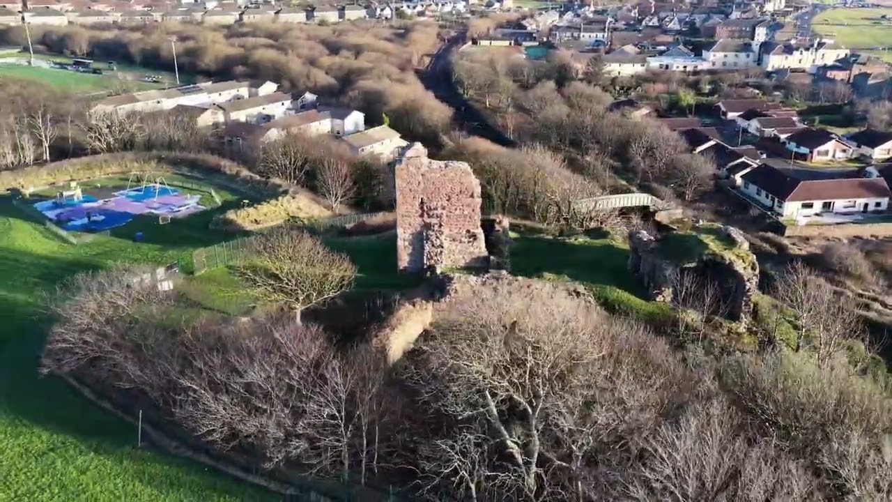 An Aerial Video of Ardrossan Castle
