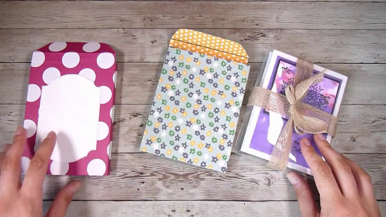 How To Make DIY Envelope Boxes (including Acetate Boxes!)- No Dies Needed  - Card Set Gift Boxes