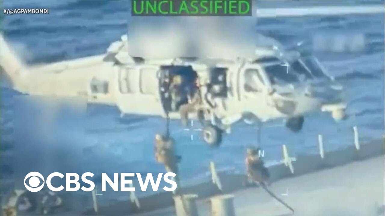 New video shows U.S. military seizing oil tanker near Venezuela