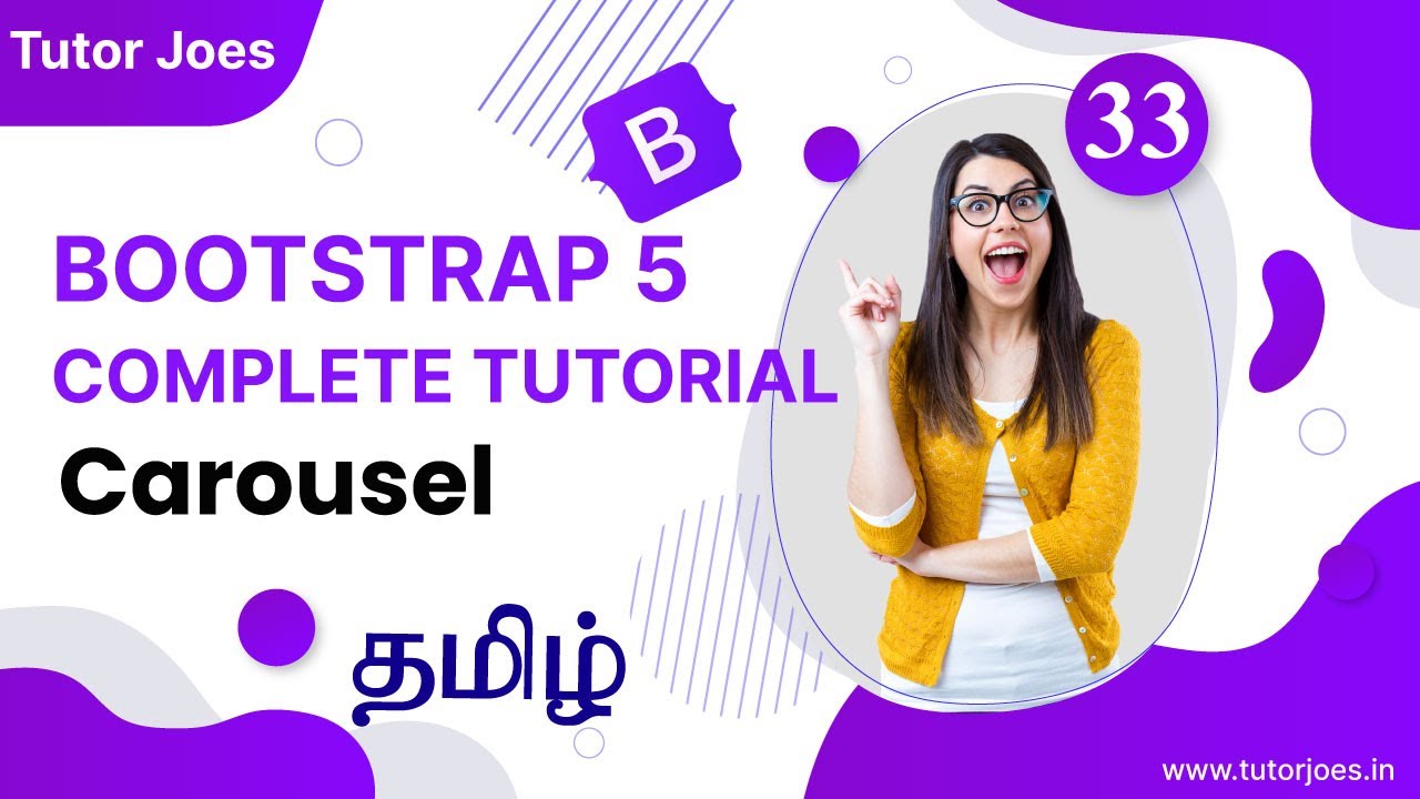 Carousel in Bootstrap | Bootstrap 5.3 in Tamil | Tutor Joes