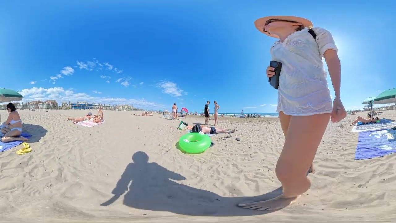 VR 360° Beach Walking | Saplaya Beach | Virtual 3D Walking Tour | 15 09 2024 | 8K