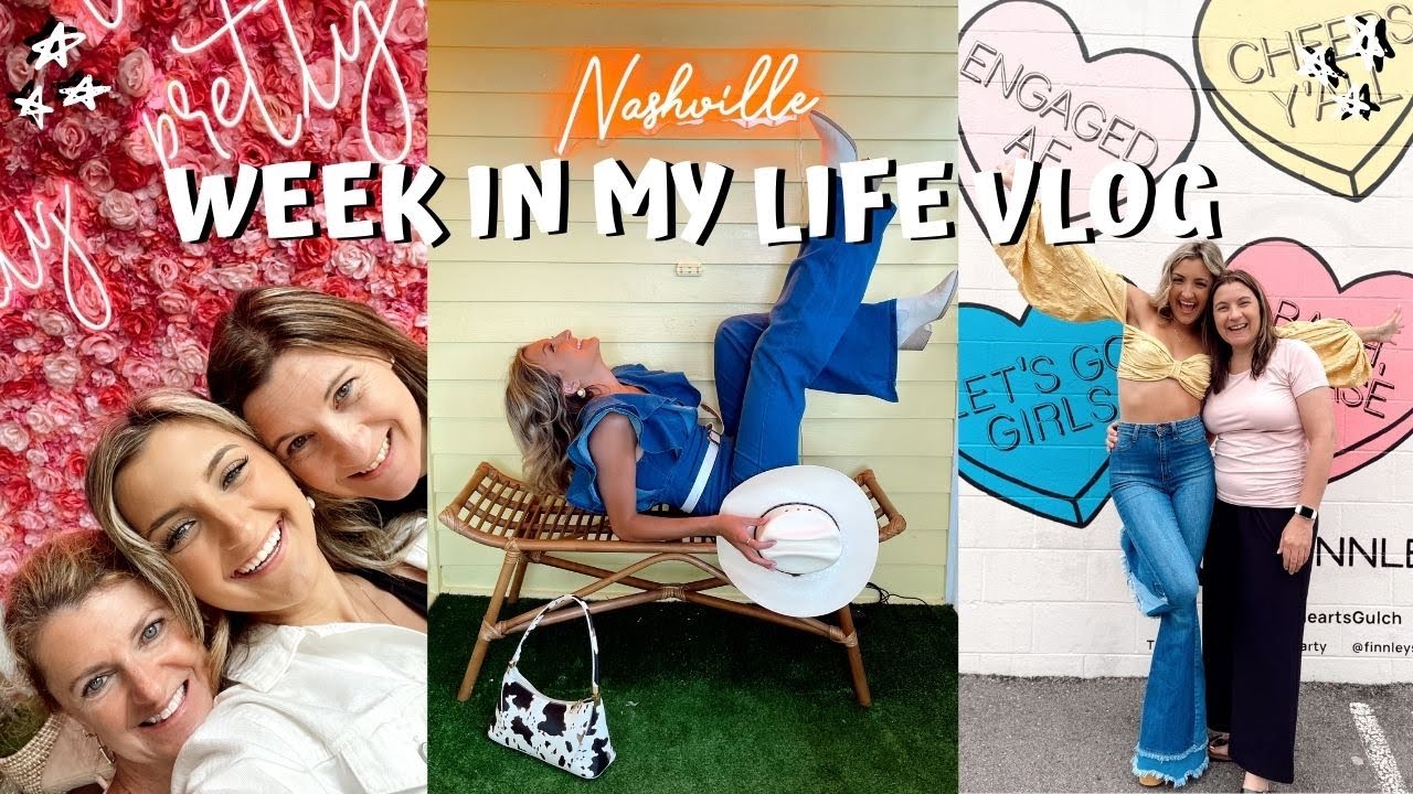 NASHVILLE VLOG + TRAVEL WITH ME // cute Airbnb, photo spots, food reviews, and fun!