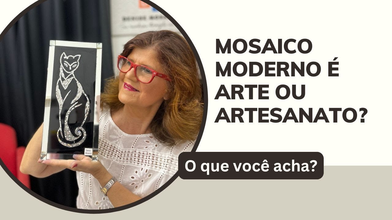 Mosaico Moderno é arte ou artesanato? | Denise Mosaicos