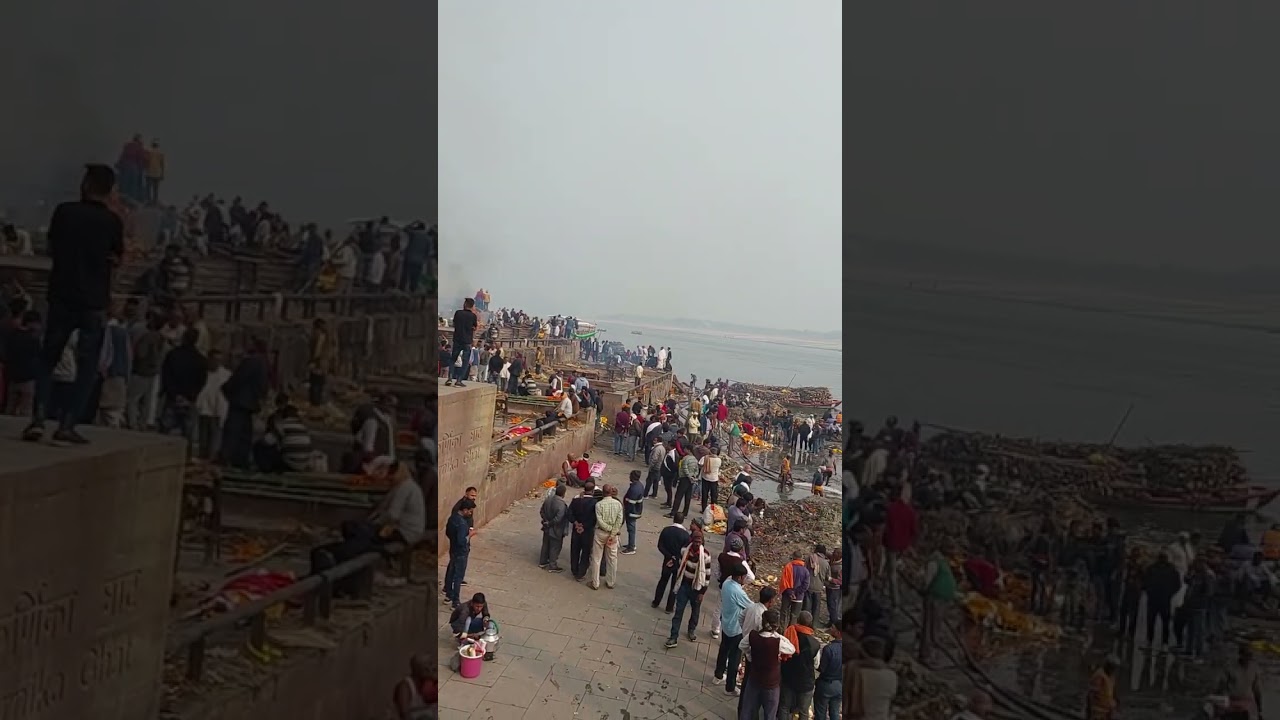 Manikarkina ghat varanasi/vanaras