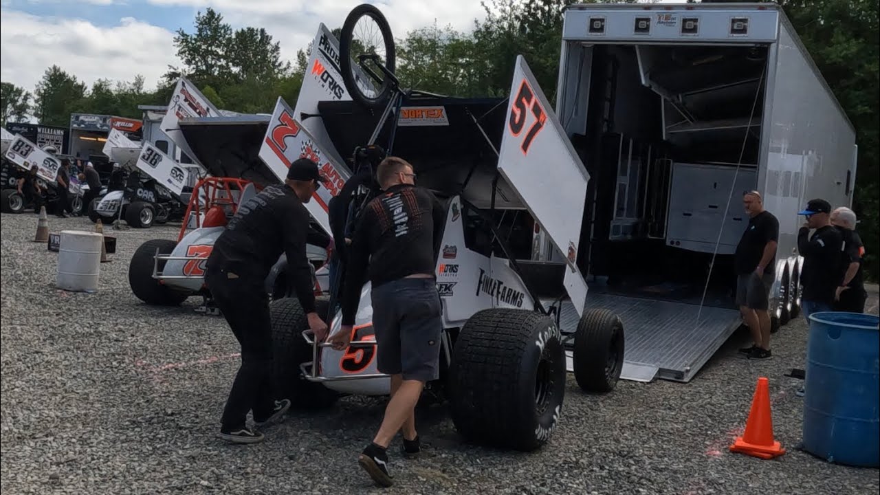 Dirt Cup Tune Up Pit Action & Infield 410 Sprint Cars At Skagit Speedway June 20, 2022