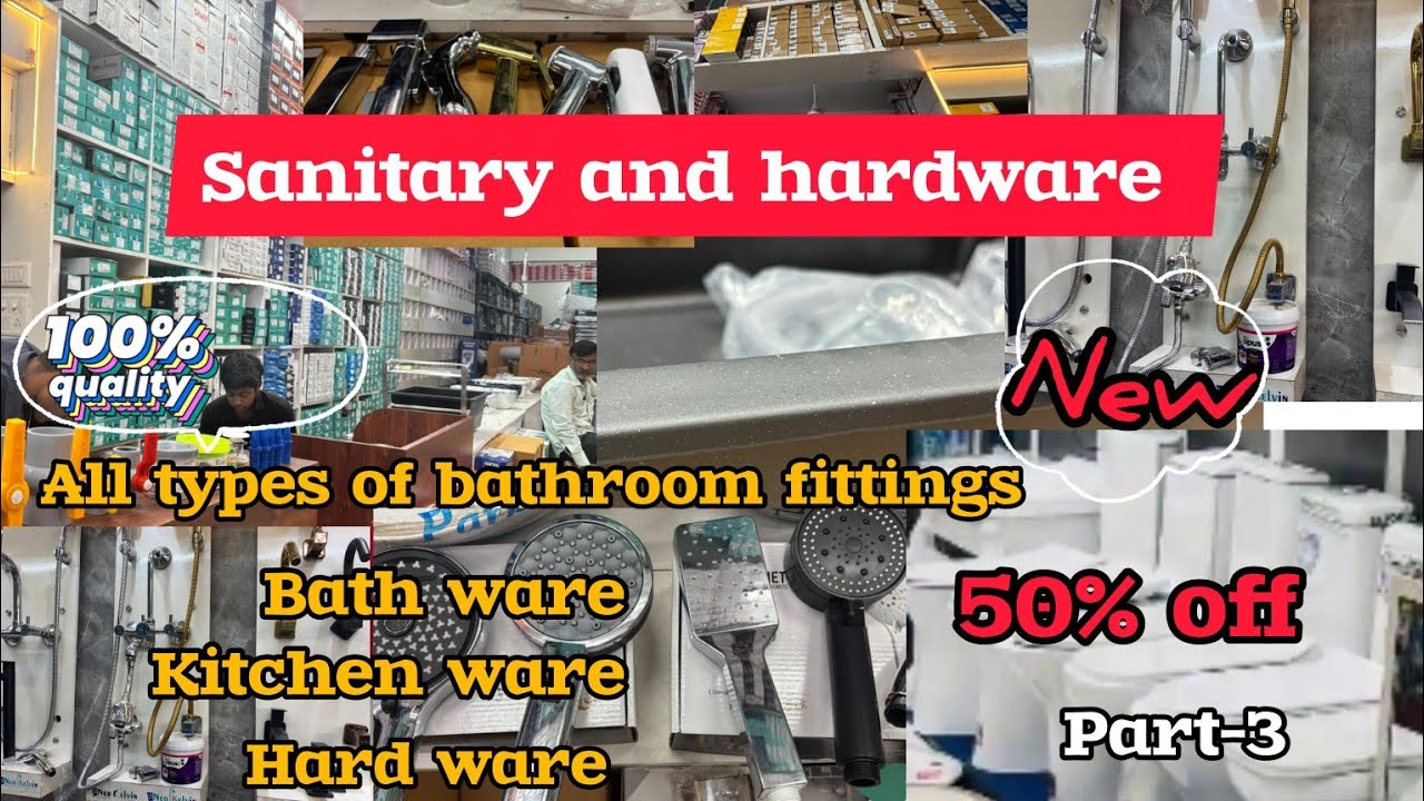 Sanitary and Bath Ware | Hardware Shop | wash basin All Accessories (part-3)