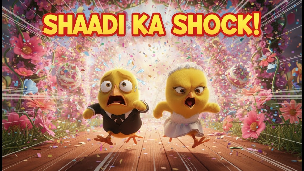 🐥 Paanch Chuze Ghar Se Nikle | Funny Kids Poem | 3D Animated Nursery Rhyme