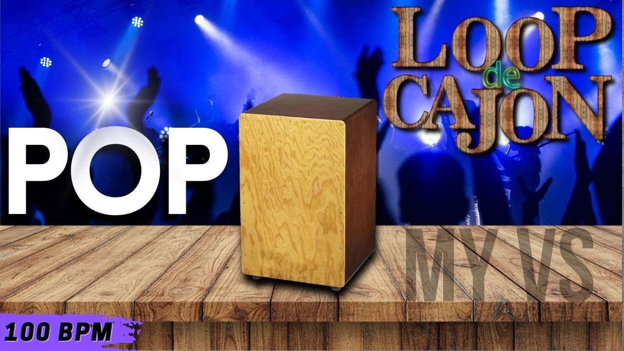 📦 LOOP de CAJON POP para TOCAR e COMPOR | 100 bpm - Loop drums