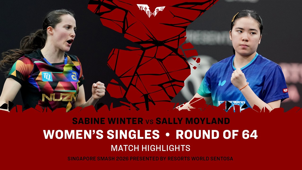 Sabine Winter vs Sally Moyland | WS R64 | #WTTSingapore2026