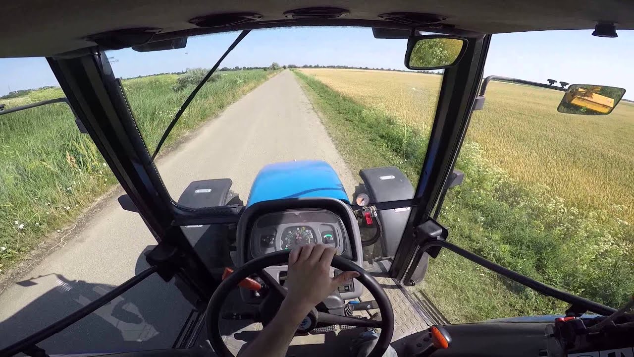 New Holland TL 100 - Frontoni Dragon 600 mulcsozó