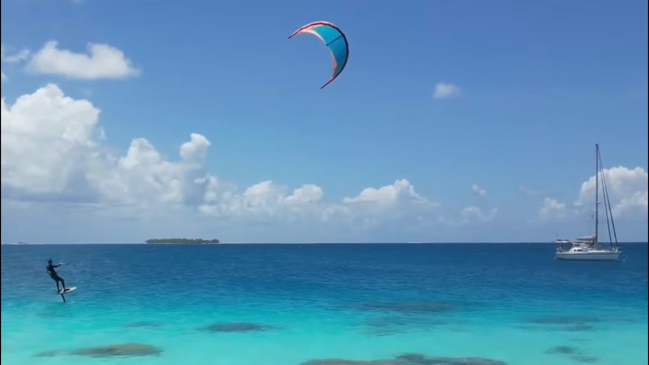 Cinematic Tikehau Hydrofoil French Polynesia - DJI Mini 3 Pro Drone