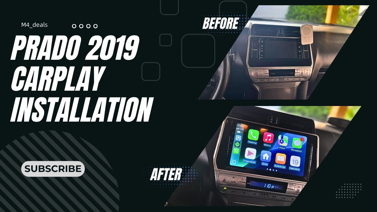 HOW TO INSTALL CARPLAY SCREEN IN A TOYOTA PRADO 2019 MODEL