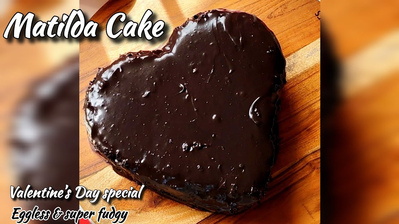 Eggless Matilda Cake Recipe | Super Moist & Fudgy Chocolate Cake In Airfryer | Valentine Special