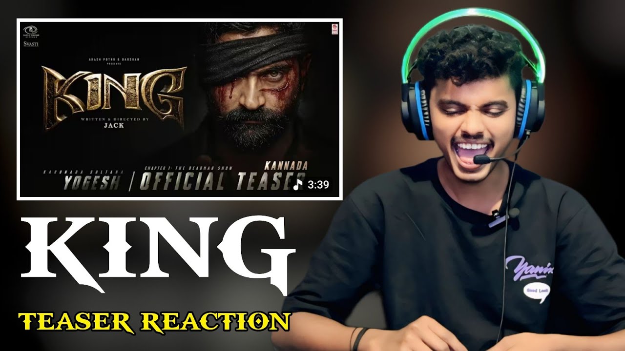 KING Kannada Teaser Reaction | Yoaesh | Jack | Shashank Sheshagiri | Lahari Music | #Yogi50