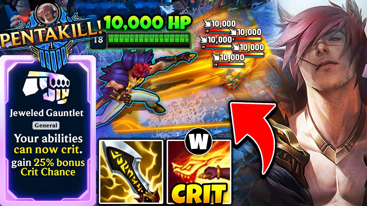 Jeweled Gauntlet Sett God Roll: 10,000 TRUE DAMAGE PUNCH (PENTAKILL)