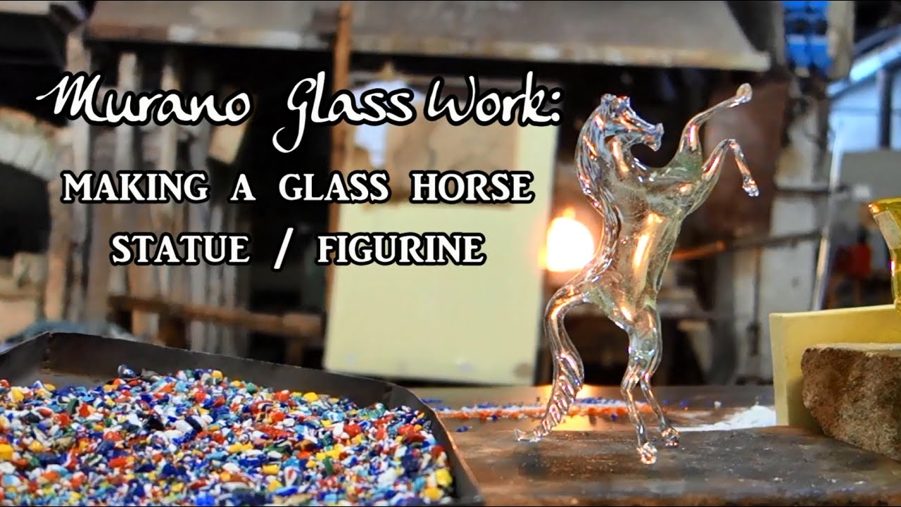 Murano Glass Factory Demo Making a Horse Figurine Statue / Sculpture