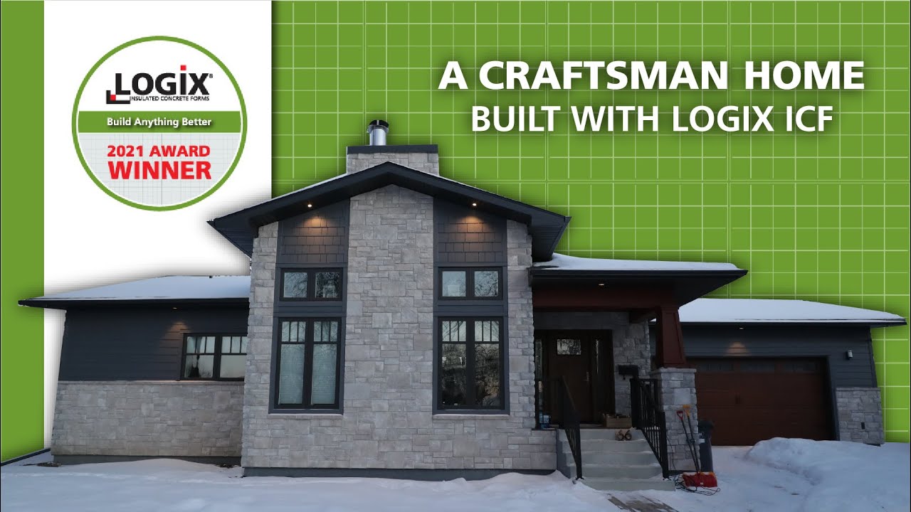 A Craftsman House Built With Logix Insulated Concrete Forms
