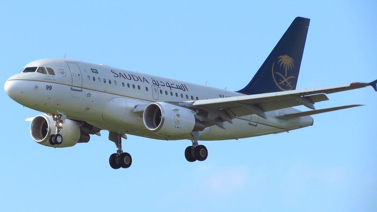 Government of Saudi Arabia! A318+A319CJ Landing and Takeoff at Hamburg for G20! [Full HD]