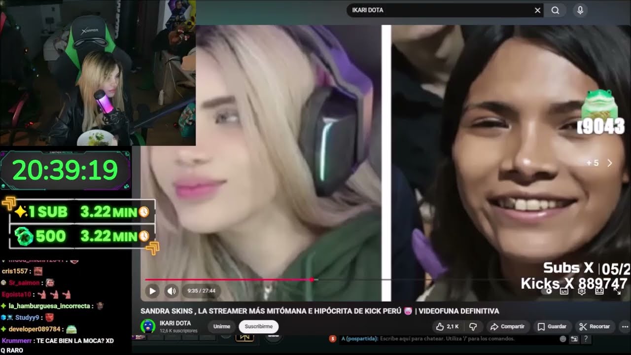 SANDRA SKINS REACCIONA AL VIDEO DE IKARI DOTA 