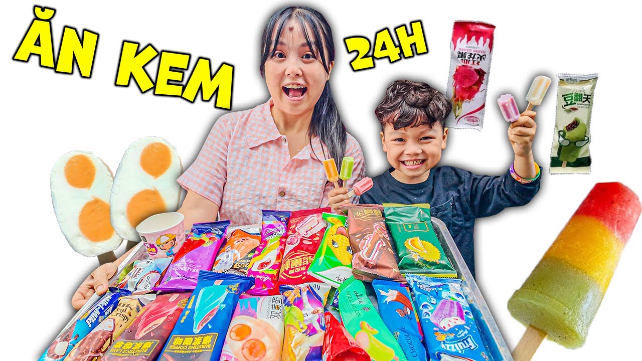 Thử Thách Ăn Hết Tất Cả Các Loại Kem Trung Quốc Cùng Em Ziu ❤ KN CHENO Chị Hằng