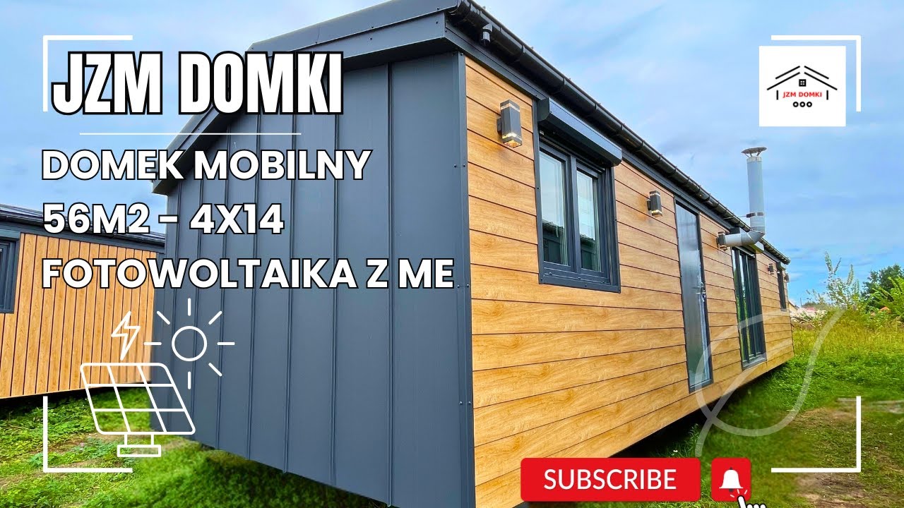 nr 12 Domek Mobilny 56m2 Pegasus | Całoroczny | 3 Sypialnie | Fotowoltaika | JZM Domki