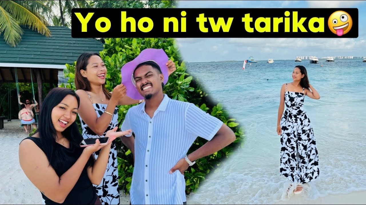 BEACH MA SWIMMING🏊‍♀️GARNU KO MAJA😍//FULL ENJOY IN MALDIVES🇲🇻//bebo_vlog🥀🌎❤️