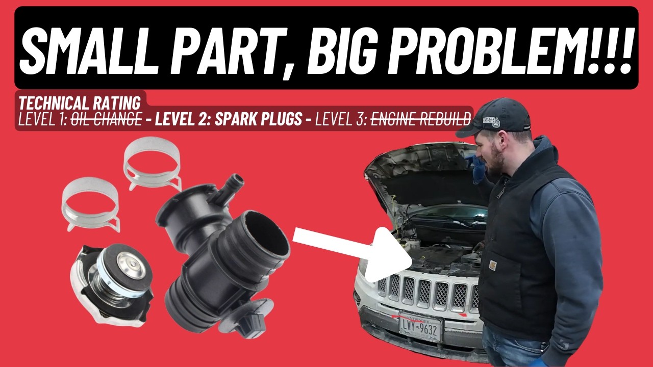 Ремонт горловины заливной горловины системы охлаждения Jeep Compass 2007-2016 гг.