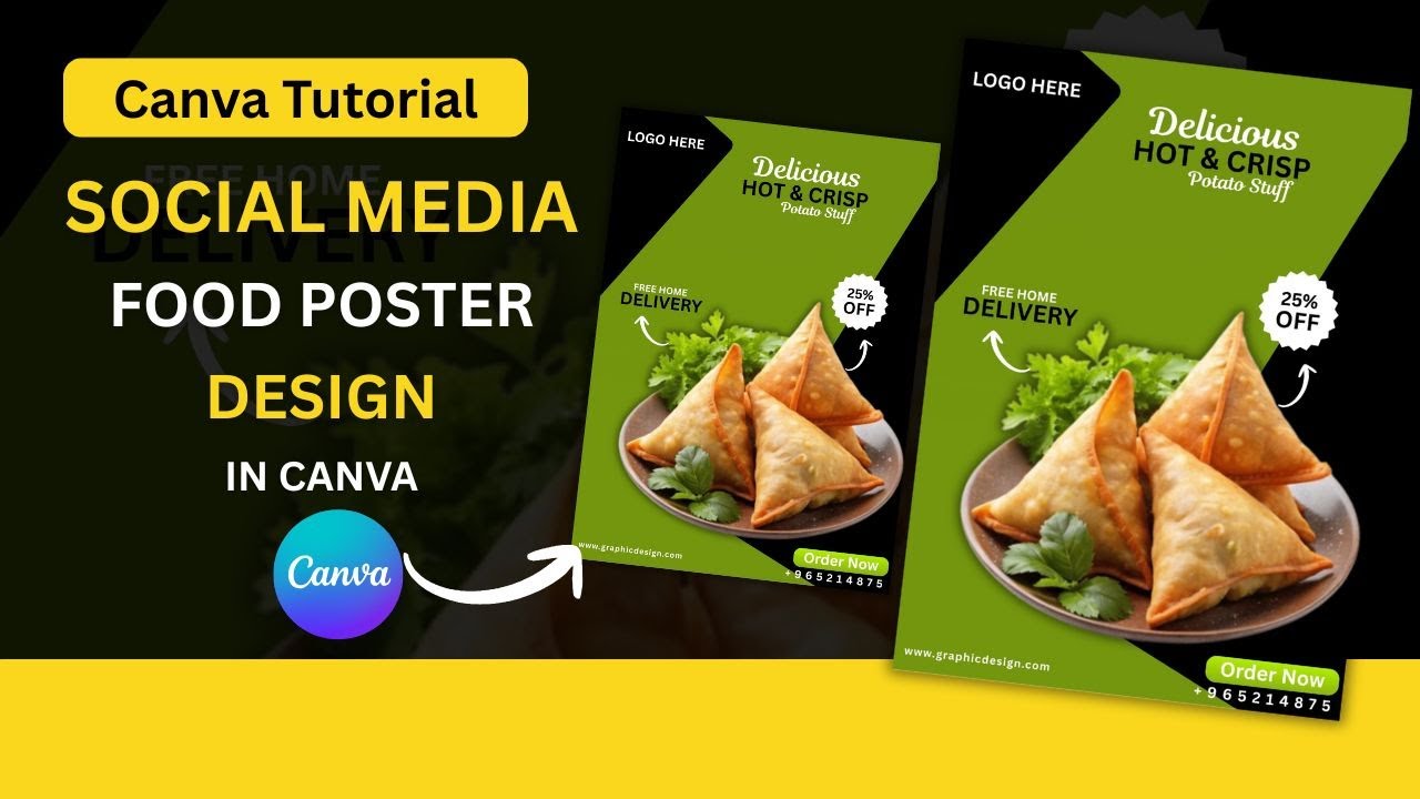 Create Cool Food Posters with Me using Canva