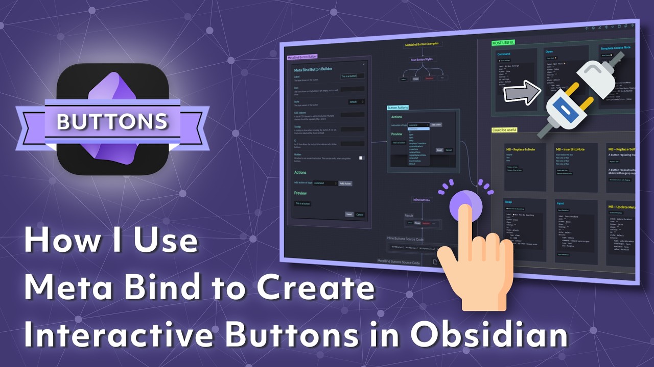 Как использовать Meta Bind для создания интерактивных кнопок в Obsidian