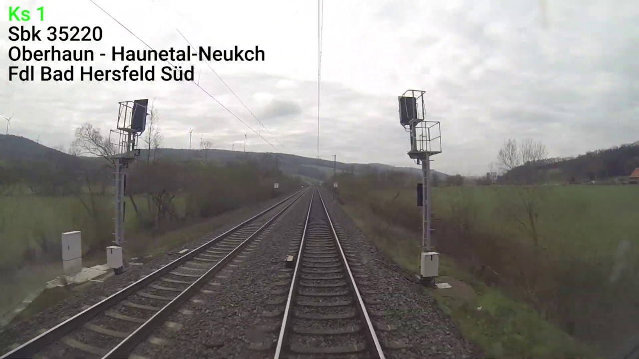 Strecke 3600 Inbetriebnahme ESTW Bad Hersfeld - Bebra nach Burghaun