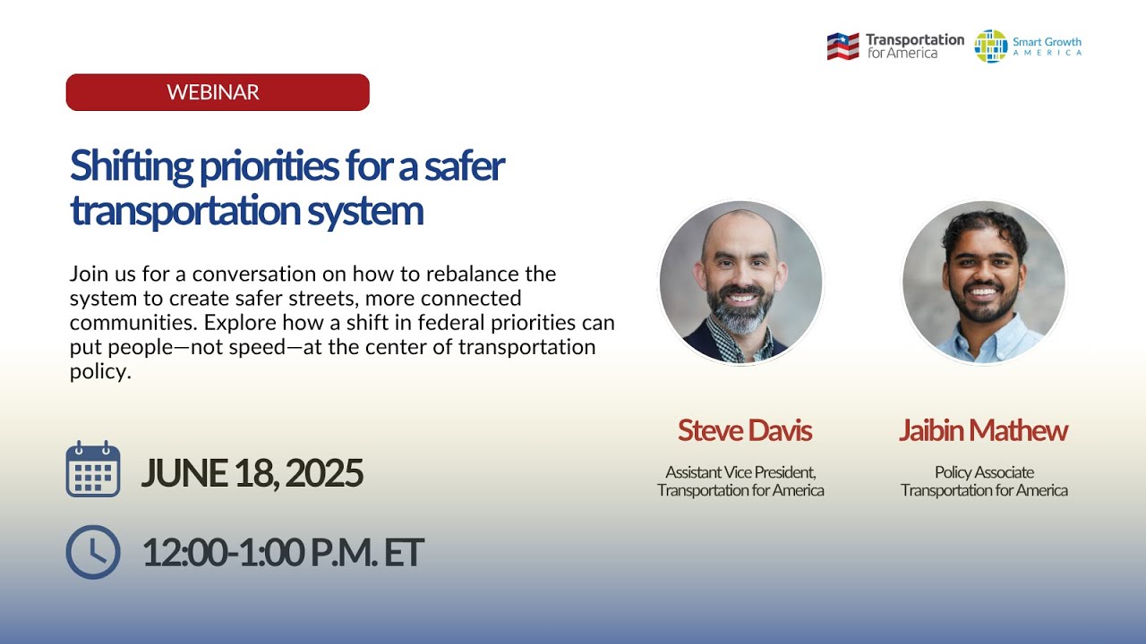 Webinar: Shifting priorities for a safer transportation system
