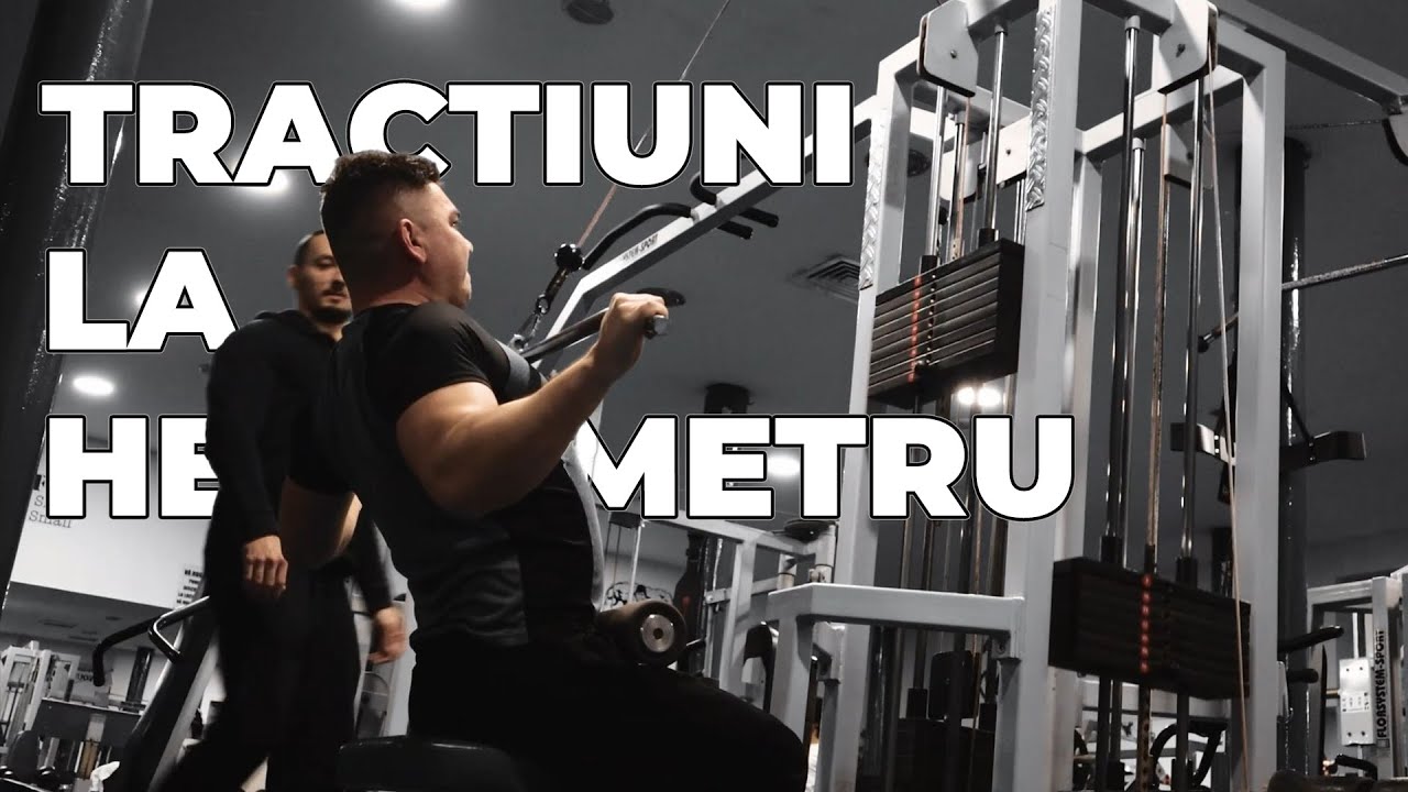 💪 Tractiuni la helcometru cu priza larga | Antrenament spate cu Lucian Săsăranu | Motivational SALA