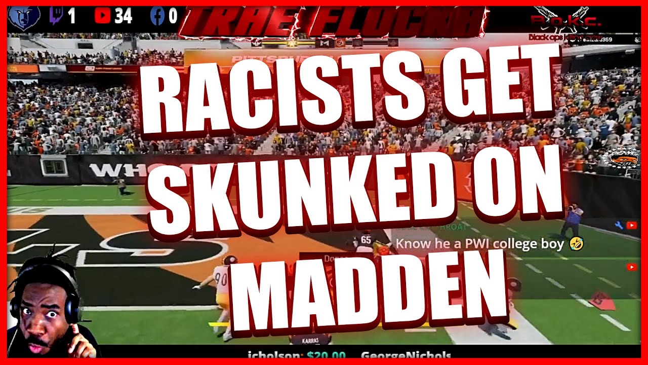 Уморительные аргументы! Трей Флока уничтожает двух расистов в Madden 24 вместе со «Стилерз»! #BOK...
