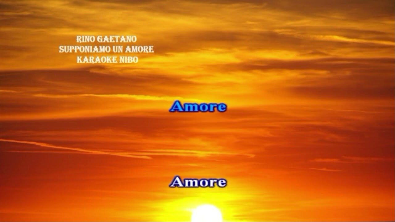 Rino Gaetano - Supponiamo un amore - karaoke nibo