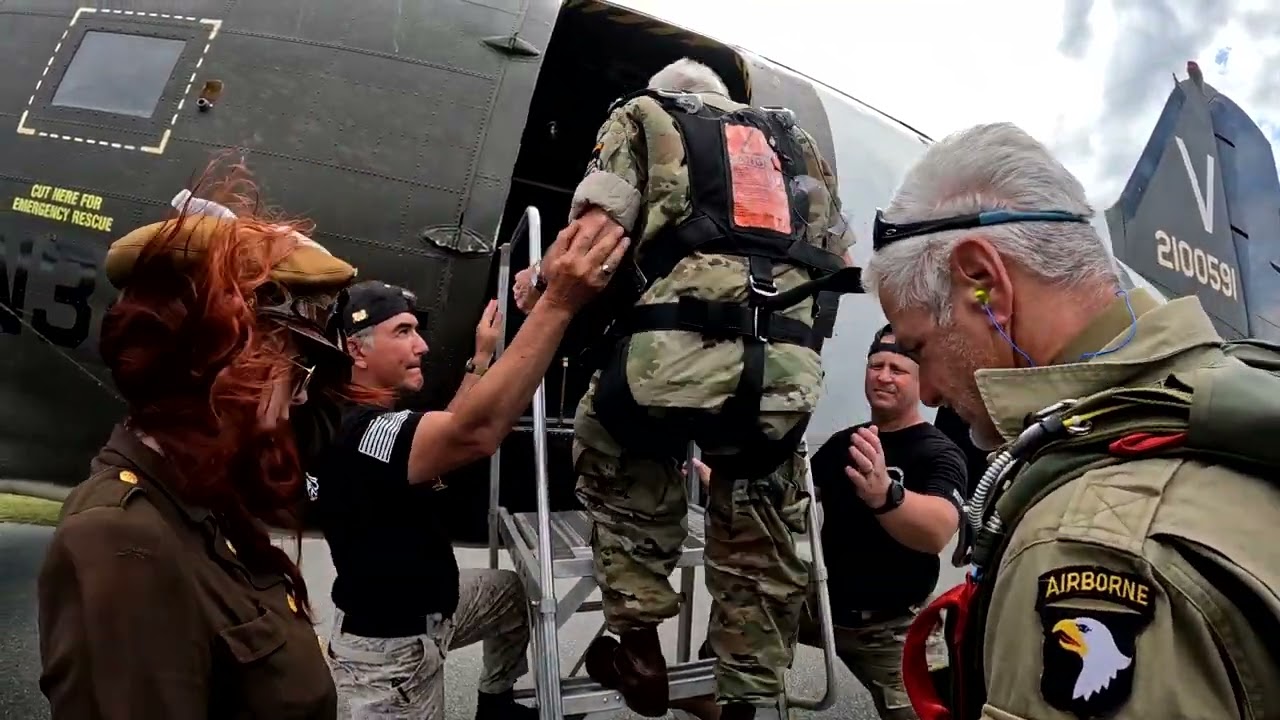 3 25 23 Vincent Speranza WW2 Vet Skydive