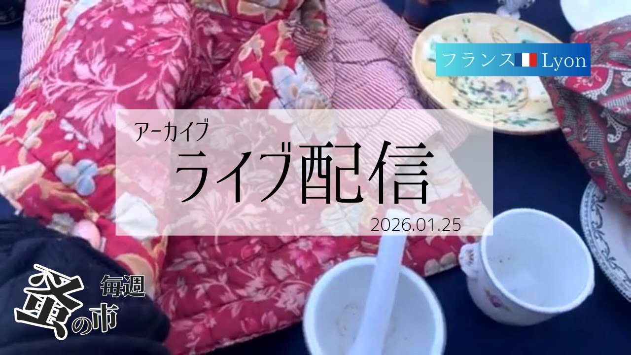 毎週蚤の市🇫🇷Lyonから 2026.01.25 Sunday Brocante in France vol.171