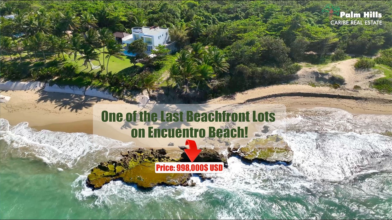 Rare Beachfront Lot in Encuentro Beach in Cabarete, Build Your Dream on the Ocean