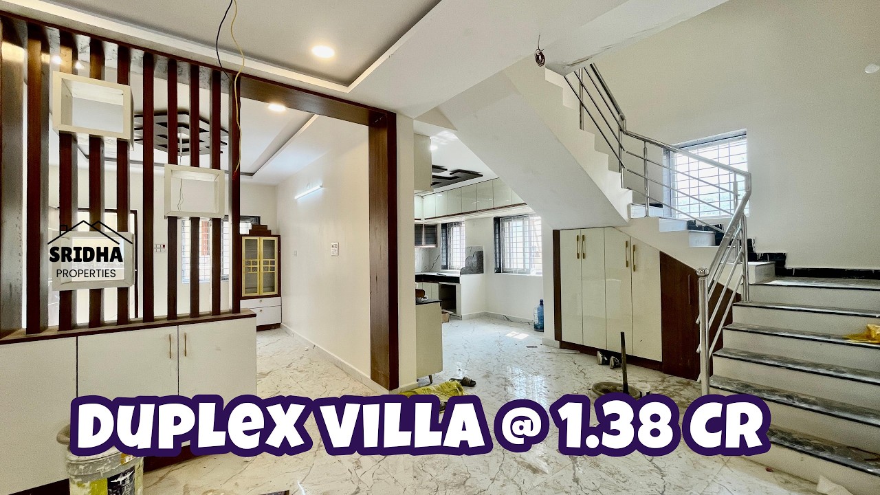 📞8886633499 -Brand new duplex villa @1.38 cr Semi gated community DuplexVillas for sale in Hyderabad