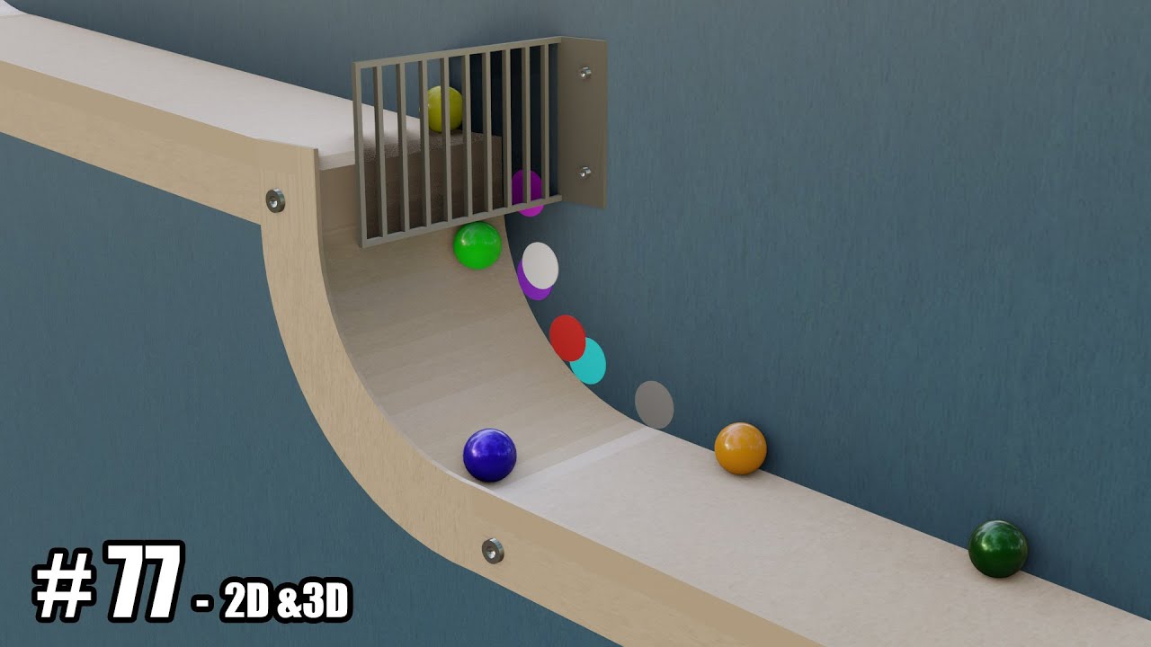 2D Vs 3D Marble Race
