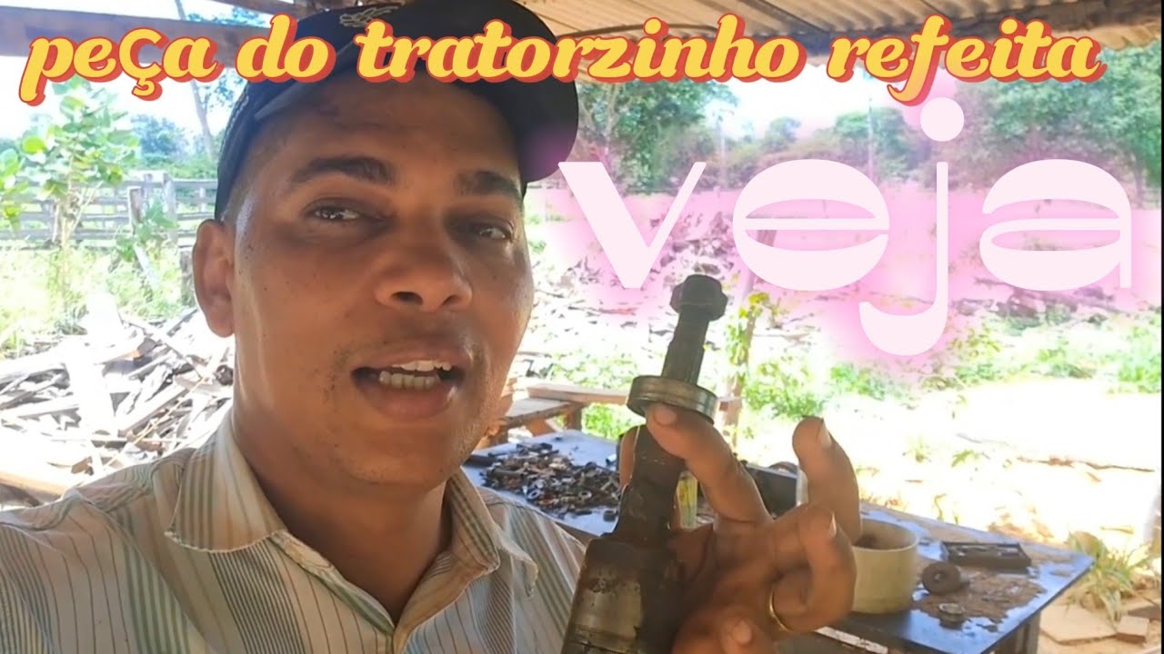 consertei a peça do tratorzinho 