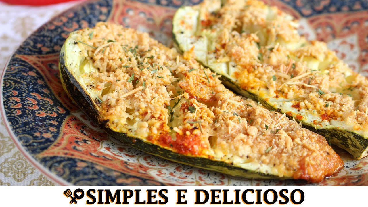 ABOBRINHA ASSADA COM PARMESÃO - RECEITAS QUE AMO