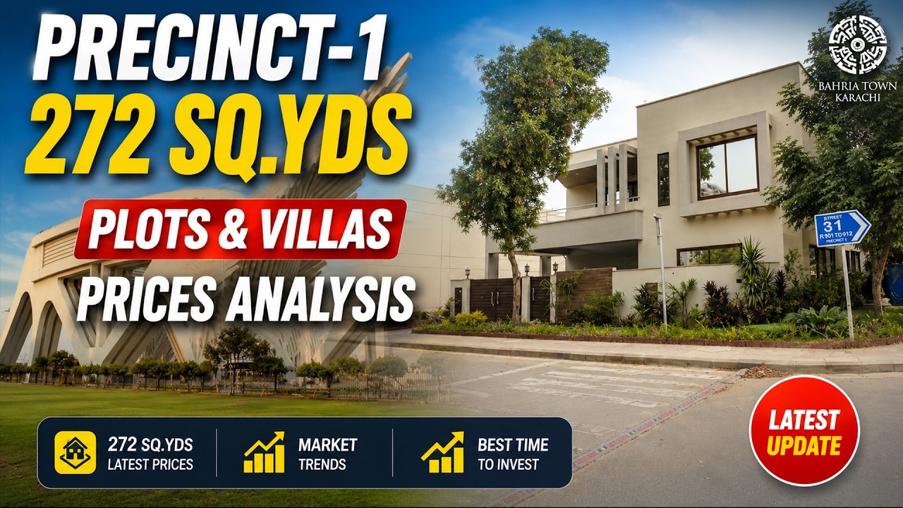 Precinct-1 Bahria Town Karachi | 272 SQ.YDS Plots & Villas Latest Prices 2026